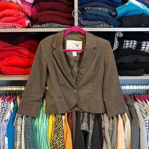 Tabitha brown one button 3/4 sleeve blazer size 4